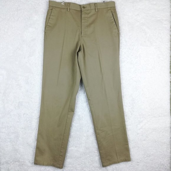 Dockers Other - Dockers Mens‎ Dress Pants Flat Front Classic Fit Stretch Waistband Brown 36x34